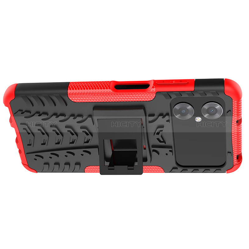 Funda Bumper Silicona y Plastico Mate Carcasa con Soporte JX2 para Xiaomi Redmi Note 11R 5G