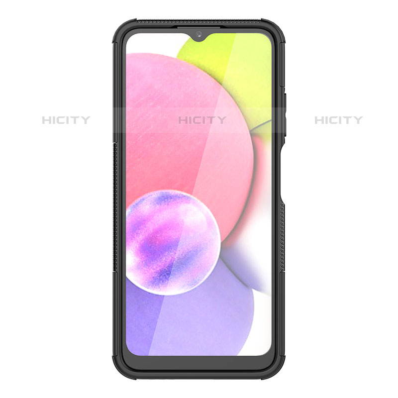 Funda Bumper Silicona y Plastico Mate Carcasa con Soporte JX4 para Samsung Galaxy M02s