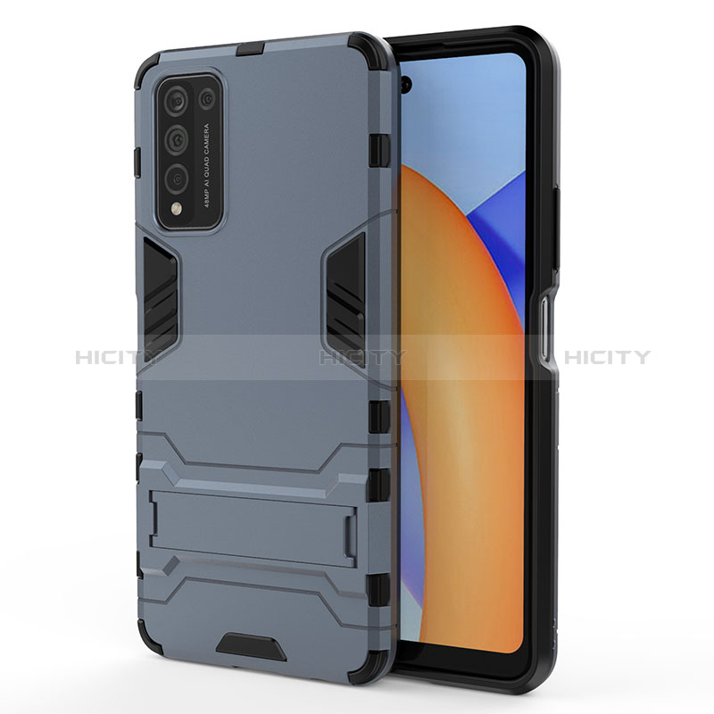 Funda Bumper Silicona y Plastico Mate Carcasa con Soporte KC1 para Huawei Honor 10X Lite