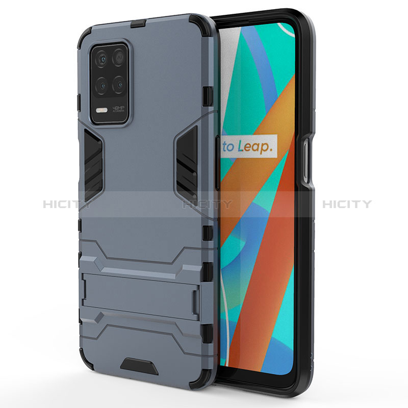 Funda Bumper Silicona y Plastico Mate Carcasa con Soporte KC1 para Realme 8s 5G