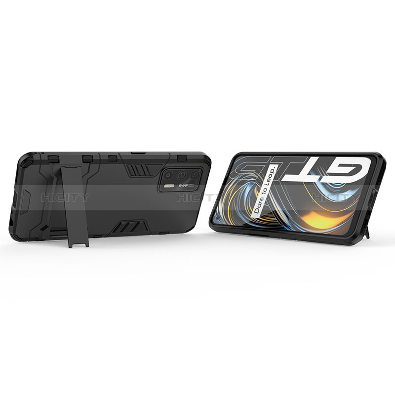 Funda Bumper Silicona y Plastico Mate Carcasa con Soporte KC1 para Realme GT Neo 2T 5G