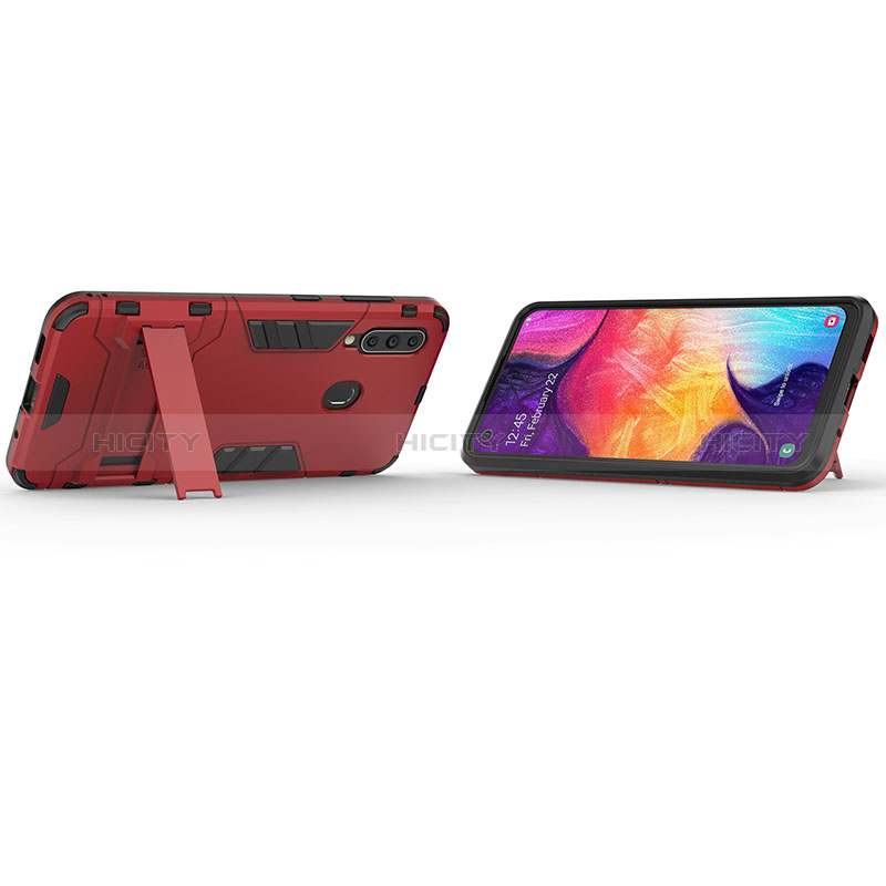 Funda Bumper Silicona y Plastico Mate Carcasa con Soporte KC1 para Samsung Galaxy M40