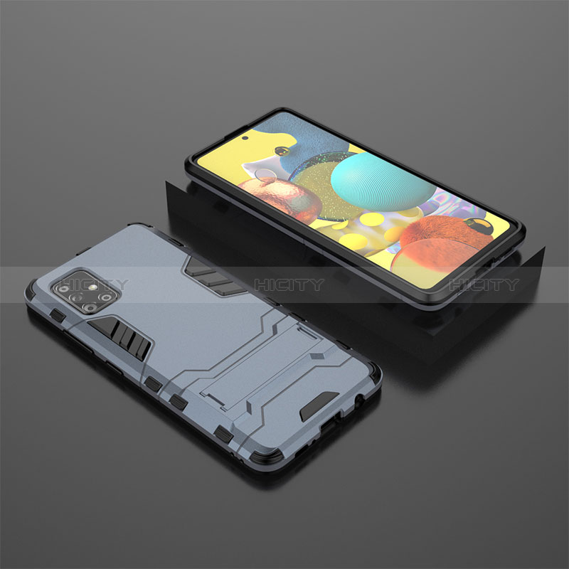 Funda Bumper Silicona y Plastico Mate Carcasa con Soporte KC1 para Samsung Galaxy M40S