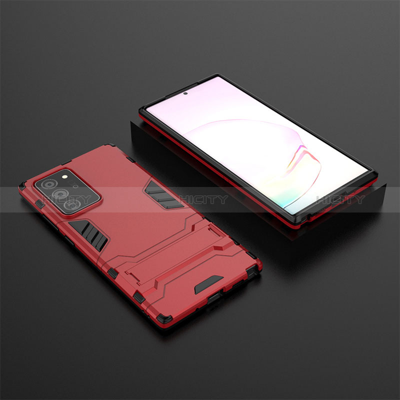 Funda Bumper Silicona y Plastico Mate Carcasa con Soporte KC1 para Samsung Galaxy Note 20 Ultra 5G