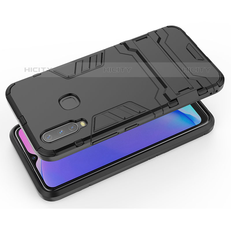 Funda Bumper Silicona y Plastico Mate Carcasa con Soporte KC1 para Vivo Y11