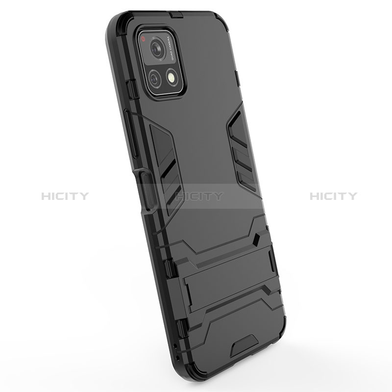 Funda Bumper Silicona y Plastico Mate Carcasa con Soporte KC1 para Vivo Y72 India