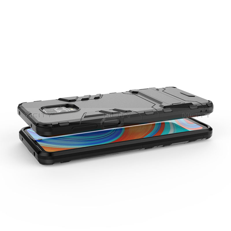 Funda Bumper Silicona y Plastico Mate Carcasa con Soporte KC1 para Xiaomi Poco M2 Pro