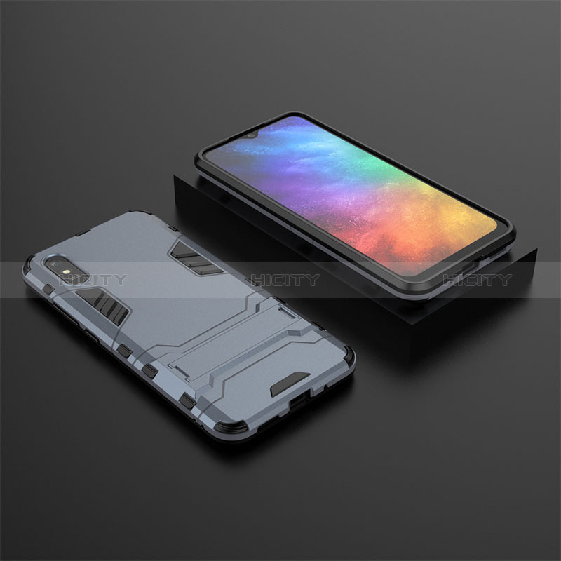 Funda Bumper Silicona y Plastico Mate Carcasa con Soporte KC1 para Xiaomi Redmi 9i