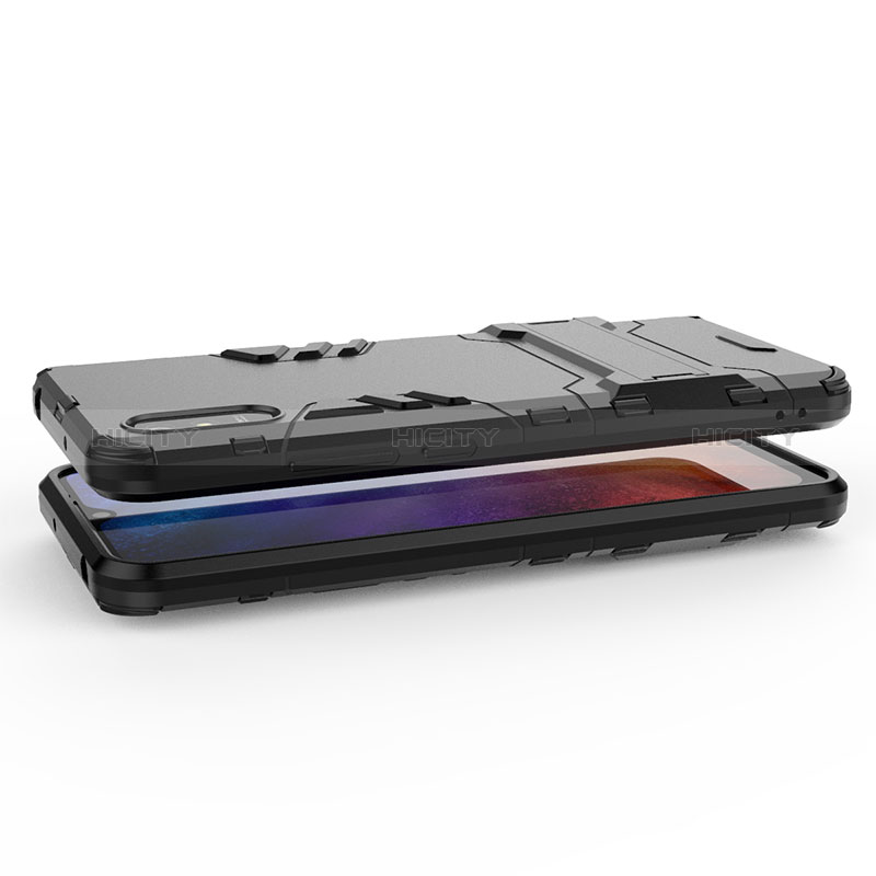 Funda Bumper Silicona y Plastico Mate Carcasa con Soporte KC1 para Xiaomi Redmi 9i