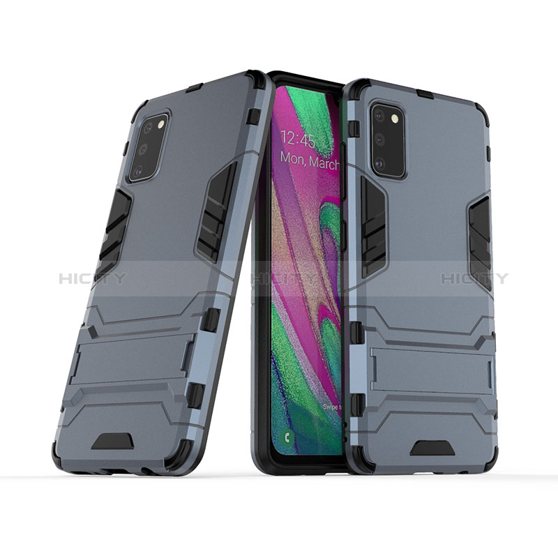 Funda Bumper Silicona y Plastico Mate Carcasa con Soporte KC2 para Samsung Galaxy A41