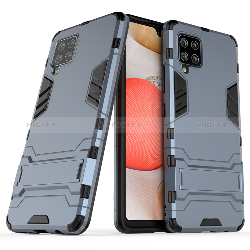 Funda Bumper Silicona y Plastico Mate Carcasa con Soporte KC2 para Samsung Galaxy A42 5G