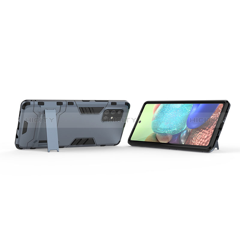 Funda Bumper Silicona y Plastico Mate Carcasa con Soporte KC2 para Samsung Galaxy A71 5G