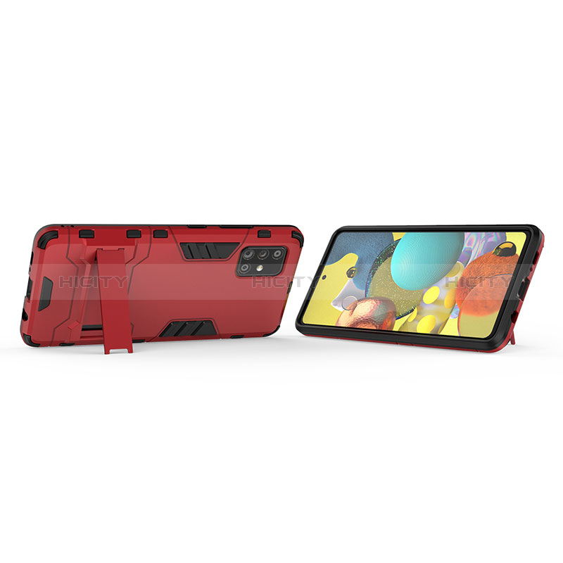 Funda Bumper Silicona y Plastico Mate Carcasa con Soporte KC2 para Samsung Galaxy M40S