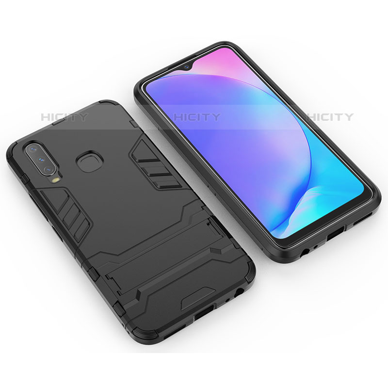 Funda Bumper Silicona y Plastico Mate Carcasa con Soporte KC2 para Vivo Y11