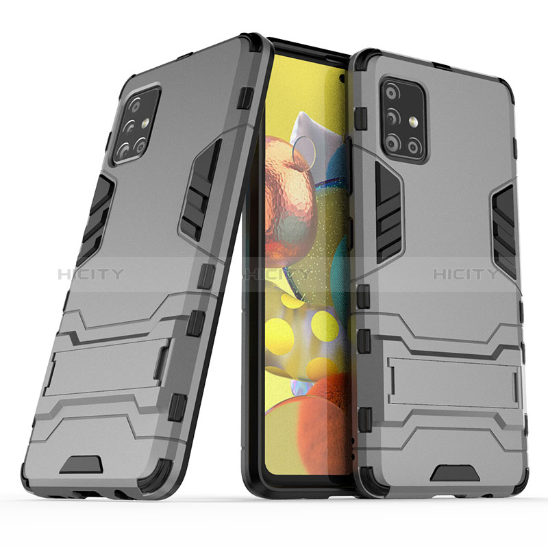 Funda Bumper Silicona y Plastico Mate Carcasa con Soporte KC3 para Samsung Galaxy M40S