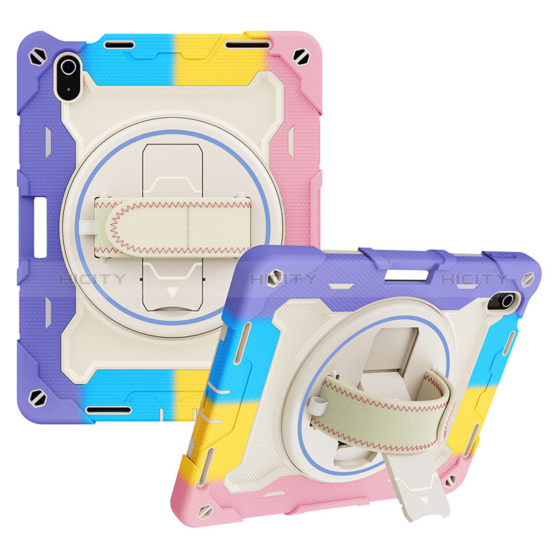 Funda Bumper Silicona y Plastico Mate Carcasa con Soporte L01 para Apple iPad 10.9 (2022)