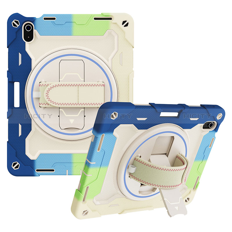 Funda Bumper Silicona y Plastico Mate Carcasa con Soporte L01 para Apple iPad 10.9 (2022)