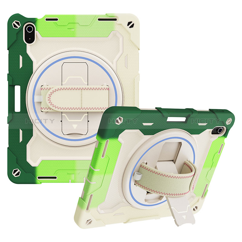 Funda Bumper Silicona y Plastico Mate Carcasa con Soporte L01 para Apple iPad 10.9 (2022)