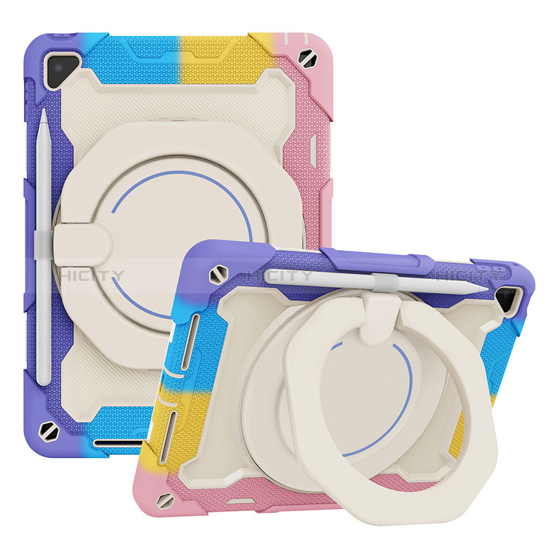 Funda Bumper Silicona y Plastico Mate Carcasa con Soporte L01 para Apple New iPad 9.7 (2018)