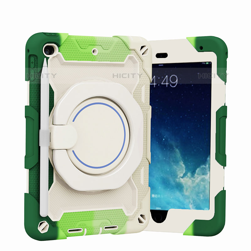 Funda Bumper Silicona y Plastico Mate Carcasa con Soporte L02 para Apple iPad Mini 5 (2019)