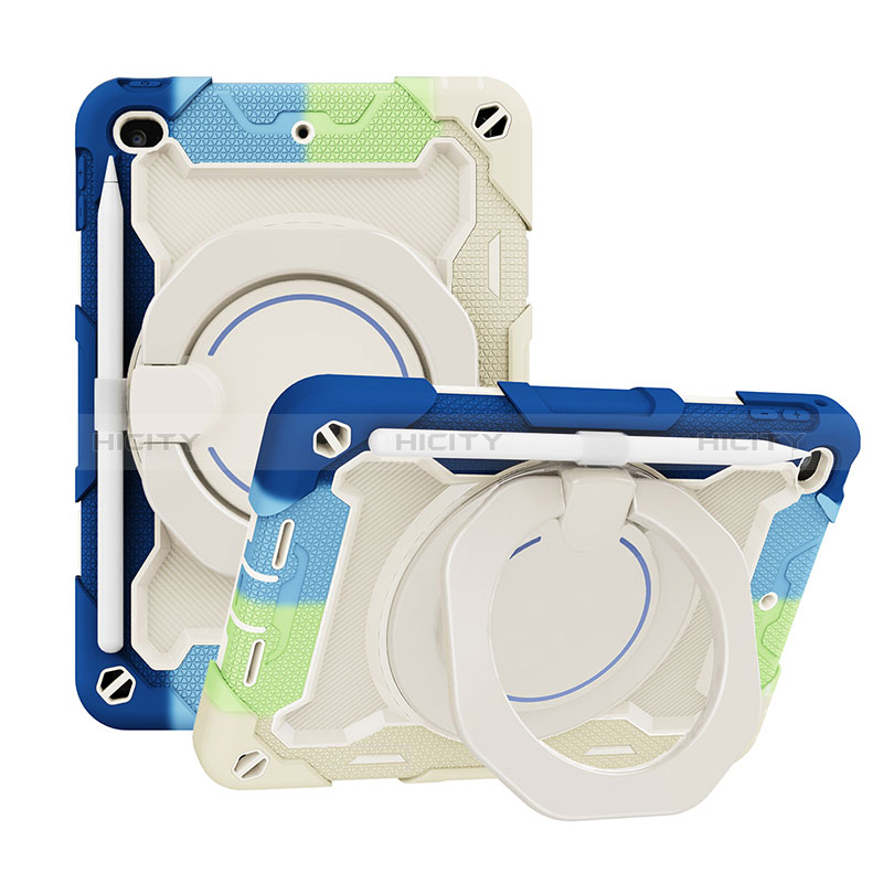 Funda Bumper Silicona y Plastico Mate Carcasa con Soporte L03 para Apple iPad Mini 4
