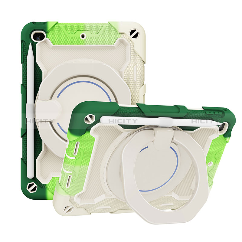 Funda Bumper Silicona y Plastico Mate Carcasa con Soporte L03 para Apple iPad Mini 4