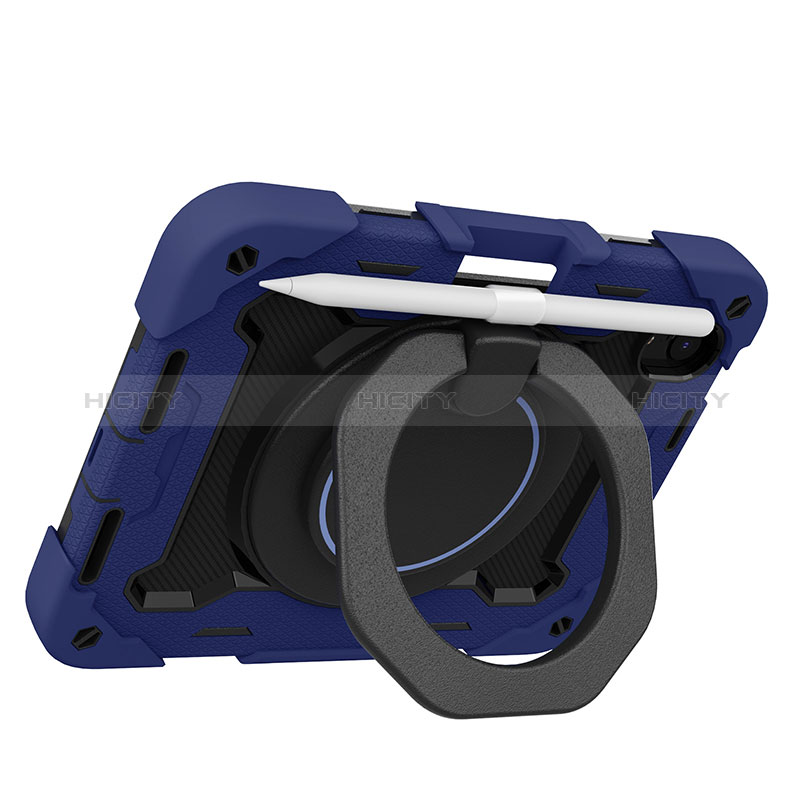 Funda Bumper Silicona y Plastico Mate Carcasa con Soporte L03 para Apple iPad Mini 6