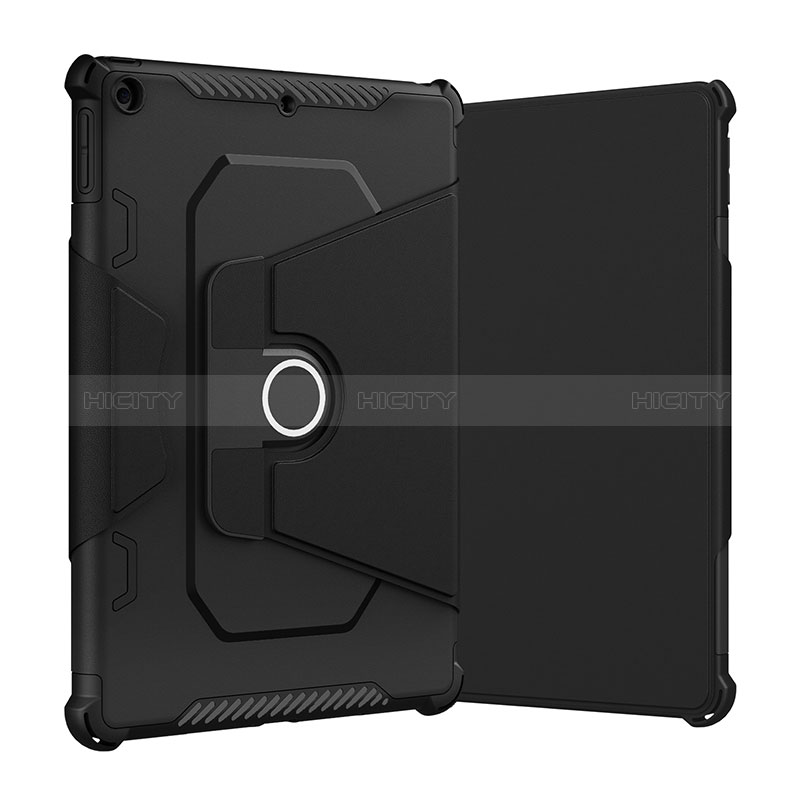 Funda Bumper Silicona y Plastico Mate Carcasa con Soporte L04 para Apple iPad 10.2 (2019)