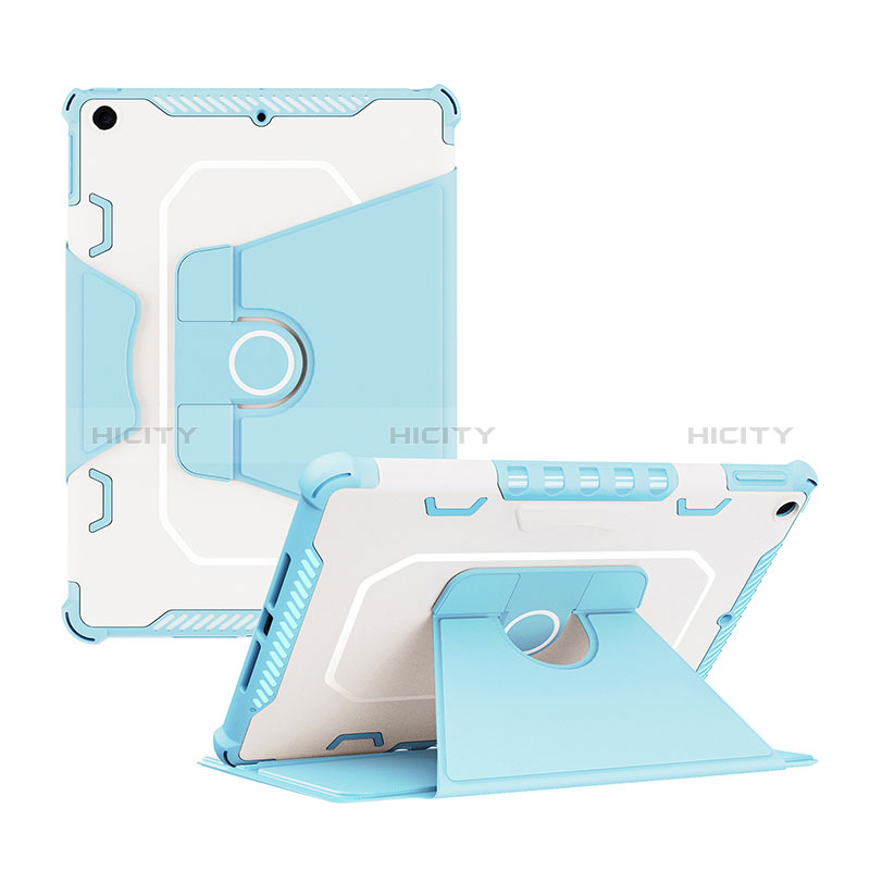 Funda Bumper Silicona y Plastico Mate Carcasa con Soporte L04 para Apple iPad 10.2 (2019)