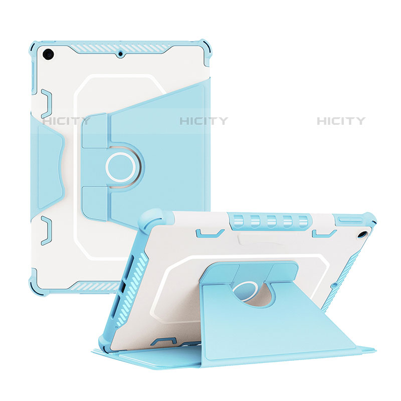 Funda Bumper Silicona y Plastico Mate Carcasa con Soporte L04 para Apple iPad 10.2 (2020)