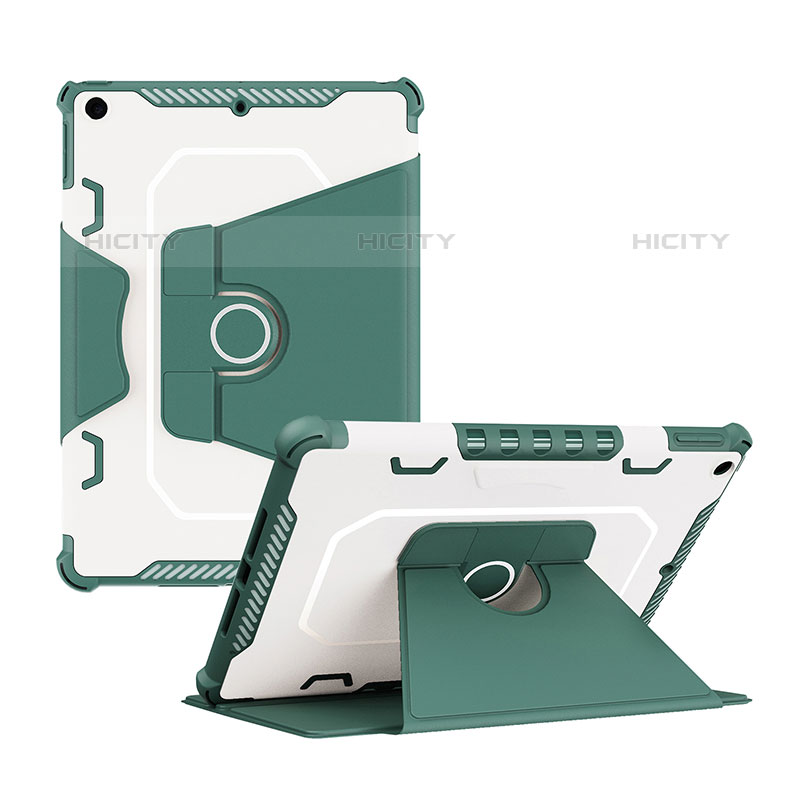 Funda Bumper Silicona y Plastico Mate Carcasa con Soporte L04 para Apple iPad 10.2 (2020)