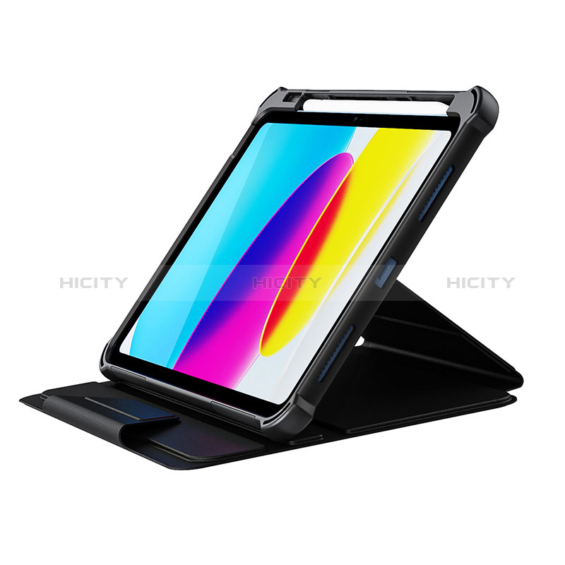 Funda Bumper Silicona y Plastico Mate Carcasa con Soporte L04 para Apple iPad 10.9 (2022)