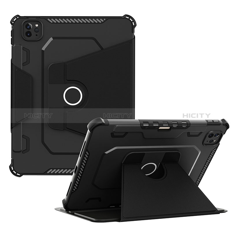 Funda Bumper Silicona y Plastico Mate Carcasa con Soporte L04 para Apple iPad Pro 11 (2022)