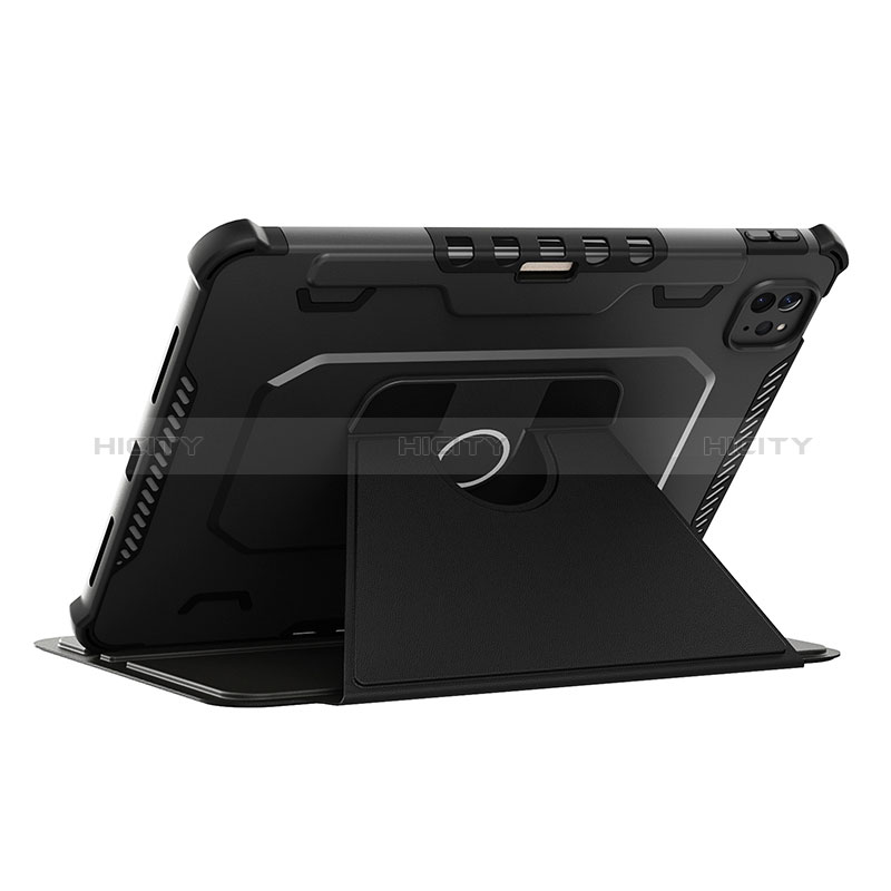 Funda Bumper Silicona y Plastico Mate Carcasa con Soporte L04 para Apple iPad Pro 11 (2022)