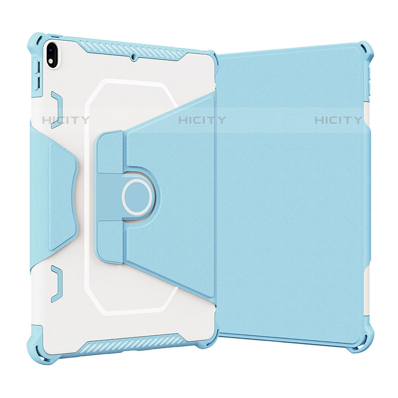 Funda Bumper Silicona y Plastico Mate Carcasa con Soporte L05 para Apple iPad Air 3 Azul