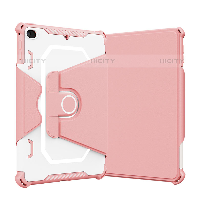 Funda Bumper Silicona y Plastico Mate Carcasa con Soporte L05 para Apple iPad Mini 5 (2019) Rosa