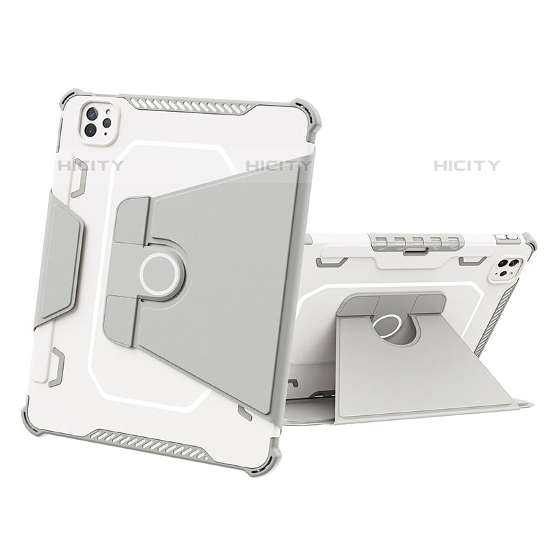 Funda Bumper Silicona y Plastico Mate Carcasa con Soporte L05 para Apple iPad Pro 11 (2021)