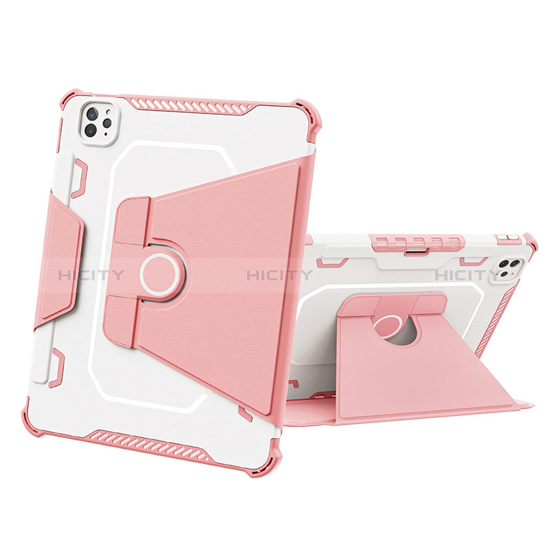 Funda Bumper Silicona y Plastico Mate Carcasa con Soporte L05 para Apple iPad Pro 11 (2022)