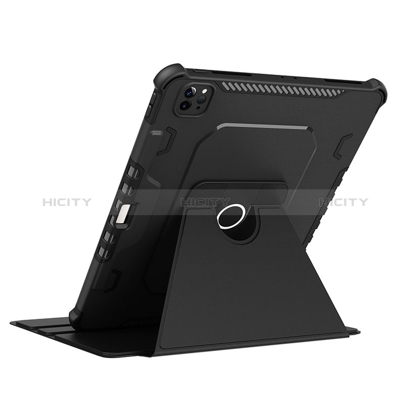 Funda Bumper Silicona y Plastico Mate Carcasa con Soporte L05 para Apple iPad Pro 12.9 (2021)