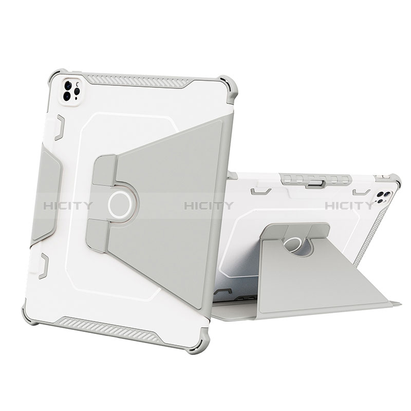 Funda Bumper Silicona y Plastico Mate Carcasa con Soporte L05 para Apple iPad Pro 12.9 (2021)