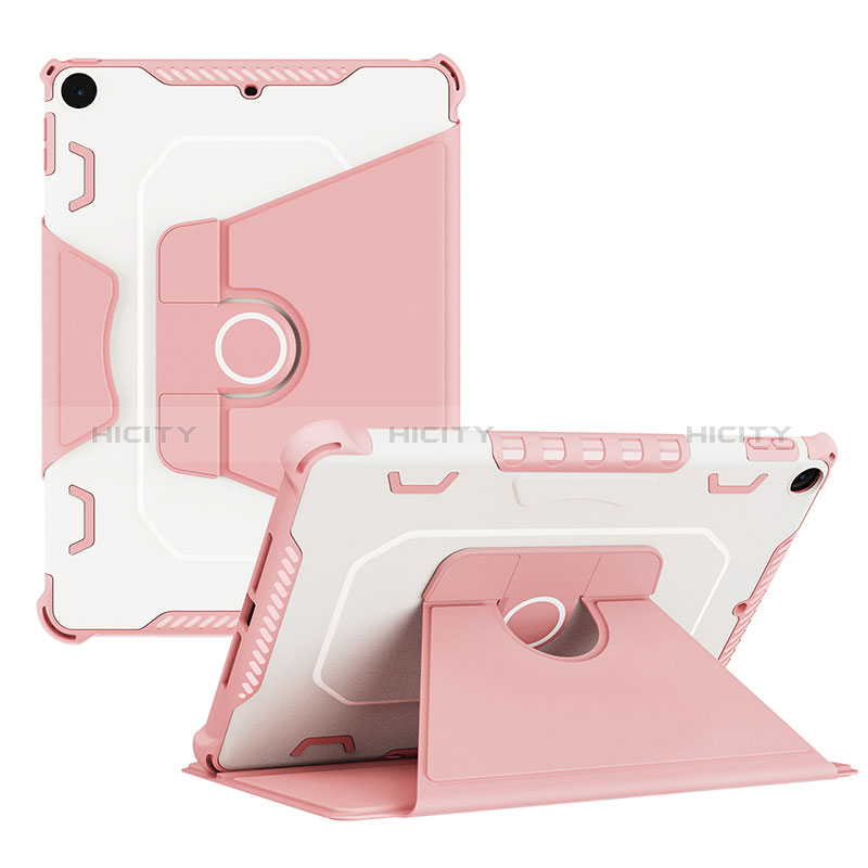 Funda Bumper Silicona y Plastico Mate Carcasa con Soporte L05 para Apple New iPad 9.7 (2018) Rosa