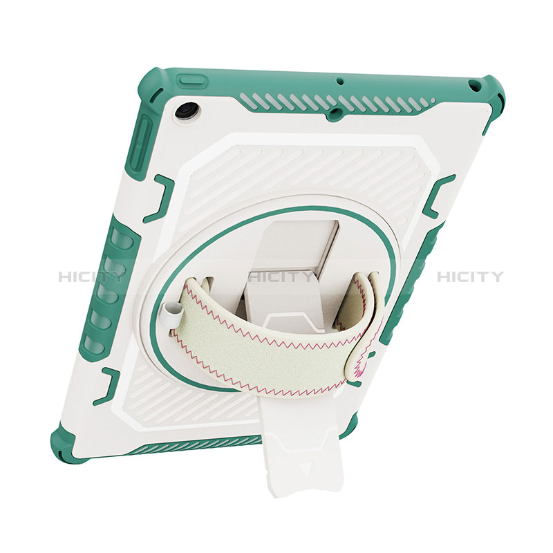 Funda Bumper Silicona y Plastico Mate Carcasa con Soporte L07 para Apple iPad 10.2 (2019)