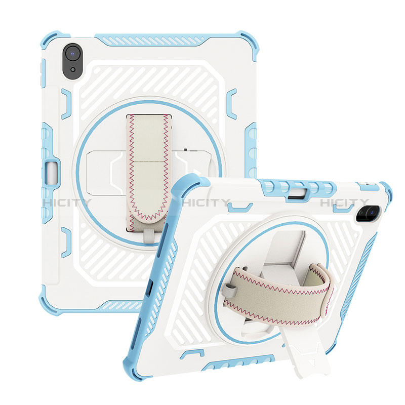 Funda Bumper Silicona y Plastico Mate Carcasa con Soporte L07 para Apple iPad 10.9 (2022)