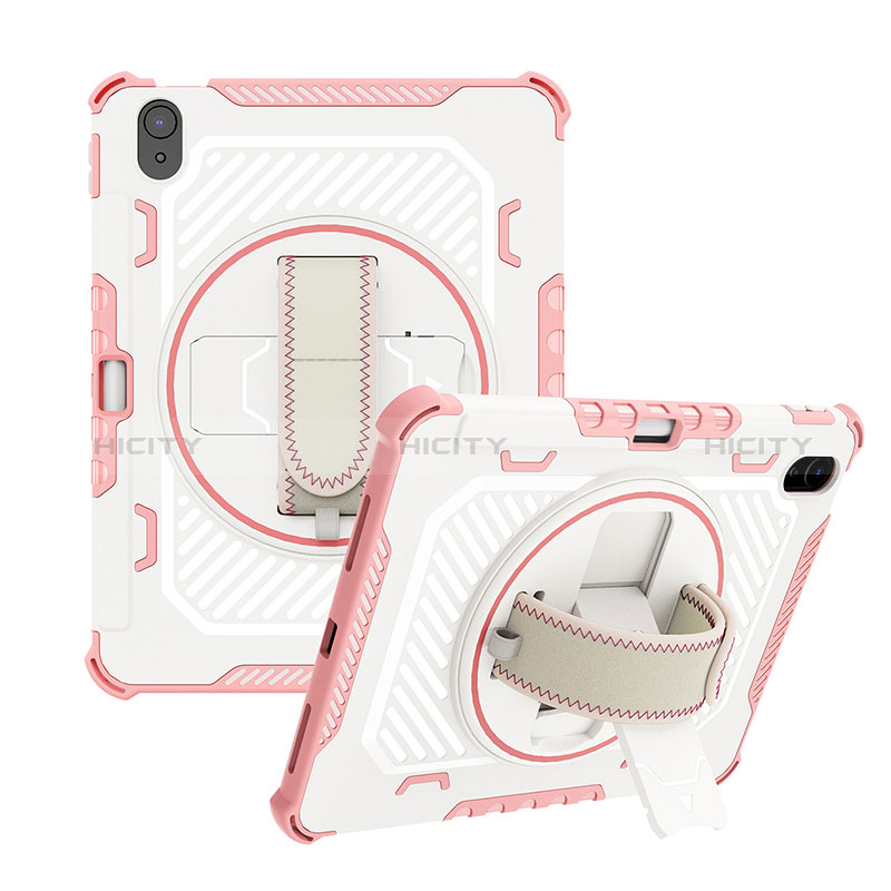 Funda Bumper Silicona y Plastico Mate Carcasa con Soporte L07 para Apple iPad 10.9 (2022)