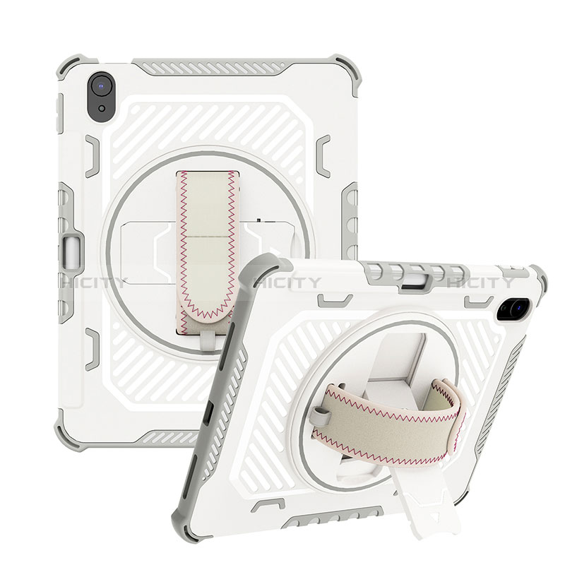 Funda Bumper Silicona y Plastico Mate Carcasa con Soporte L07 para Apple iPad 10.9 (2022)