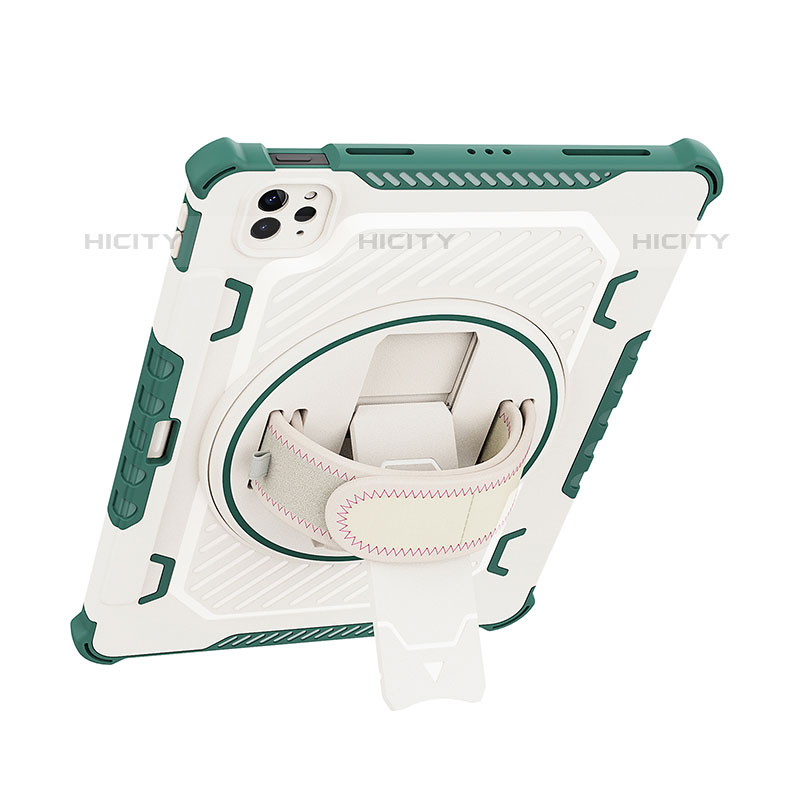 Funda Bumper Silicona y Plastico Mate Carcasa con Soporte L07 para Apple iPad Pro 11 (2021)