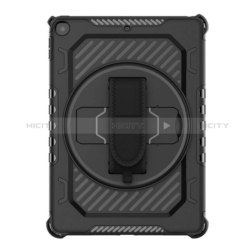 Funda Bumper Silicona y Plastico Mate Carcasa con Soporte L07 para Apple New iPad 9.7 (2017)