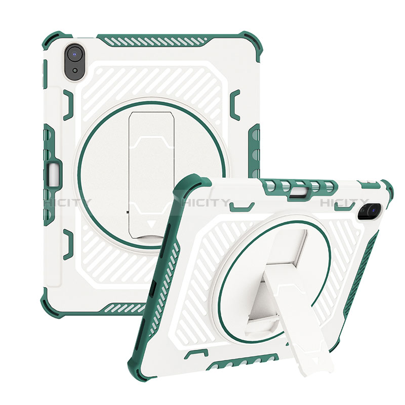 Funda Bumper Silicona y Plastico Mate Carcasa con Soporte L08 para Apple iPad 10.9 (2022)