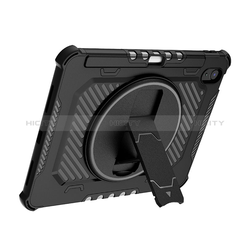 Funda Bumper Silicona y Plastico Mate Carcasa con Soporte L08 para Apple iPad 10.9 (2022)