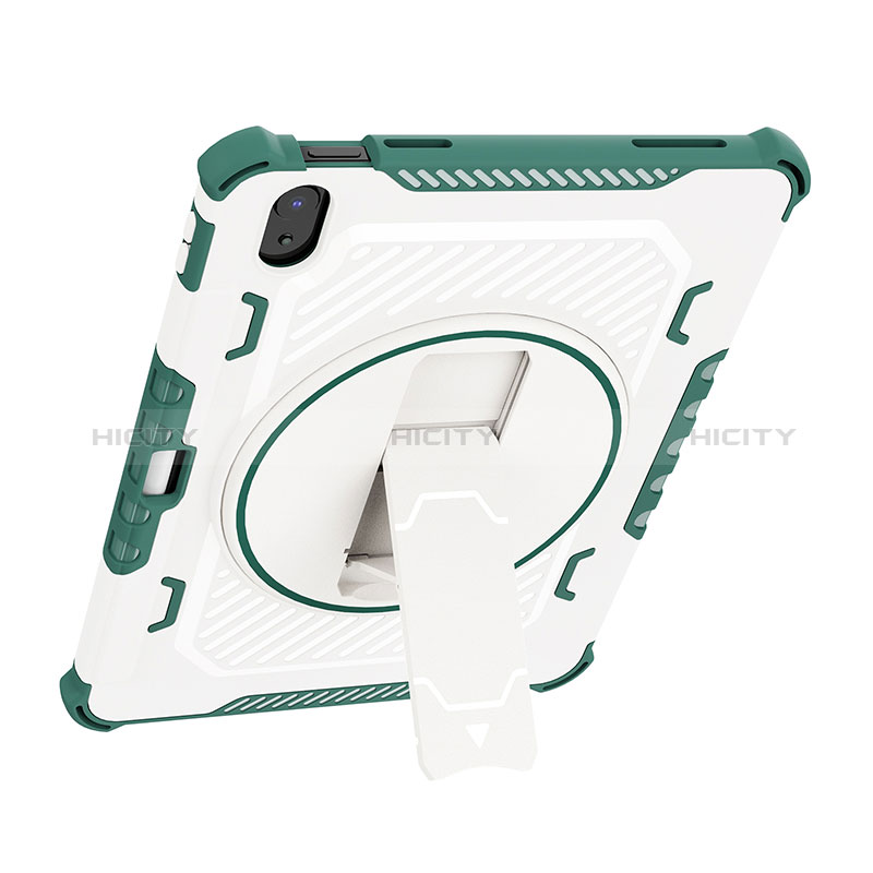 Funda Bumper Silicona y Plastico Mate Carcasa con Soporte L09 para Apple iPad 10.9 (2022)